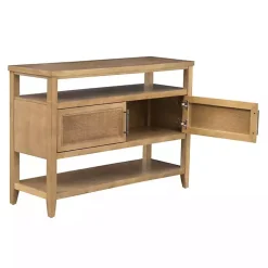 Natural Cane Martha Sterwart Console Table