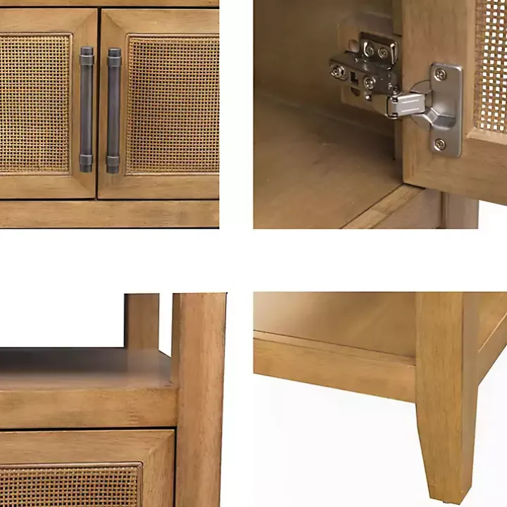 Natural Cane Martha Sterwart Console Table