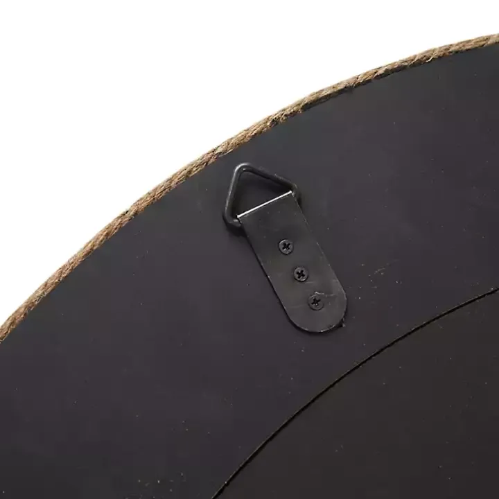 Natural Jute Round Wall Mirror