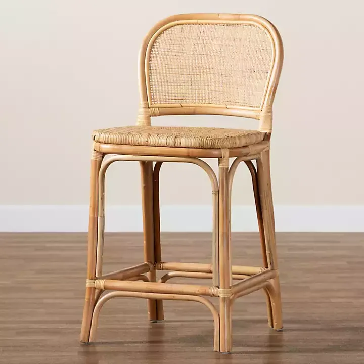 Natural Rattan Adrena Counter Stool