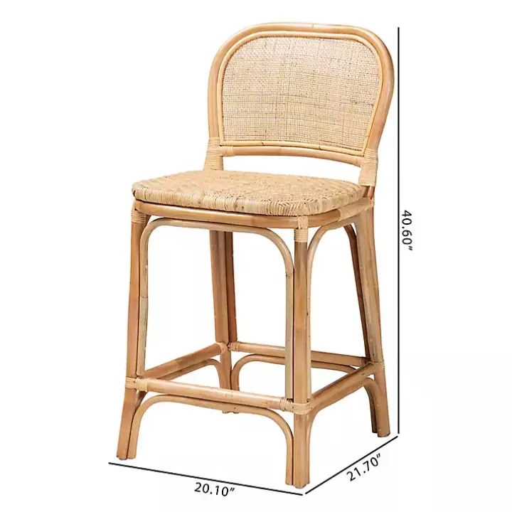 Natural Rattan Adrena Counter Stool