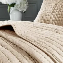 Natural Serene Quilted 3-pc. King Coverlet Set