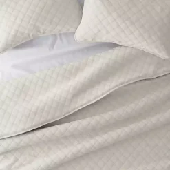 Natural Stitched Diamond 3-pc. King Quilt Set