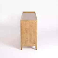 Natural Wood Hughes Sliding Door Cabinet