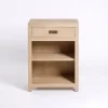 Natural Wood Open Shelf Modular Cabinet