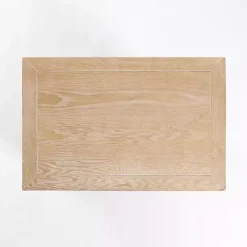 Natural Wood Open Shelf Modular Cabinet