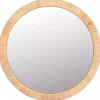 Natural Wood Wrapped Mila Wall Mirror