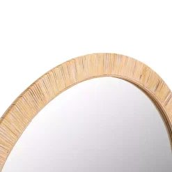 Natural Wood Wrapped Mila Wall Mirror