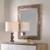 Natural Wooden Beveled Wall Mirror