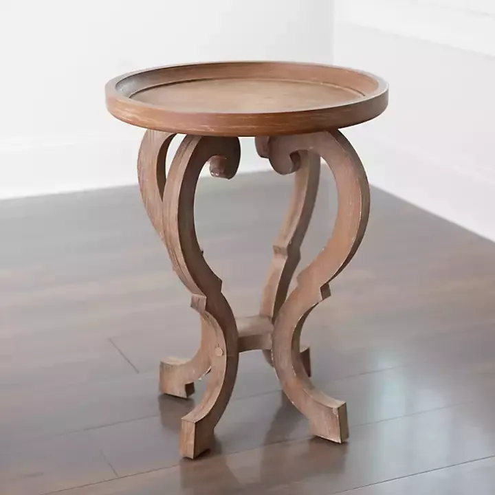 Natural Wooden Parker Accent Table