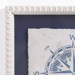 Nautical Icons Beaded Framed Art Prints, Set of 2