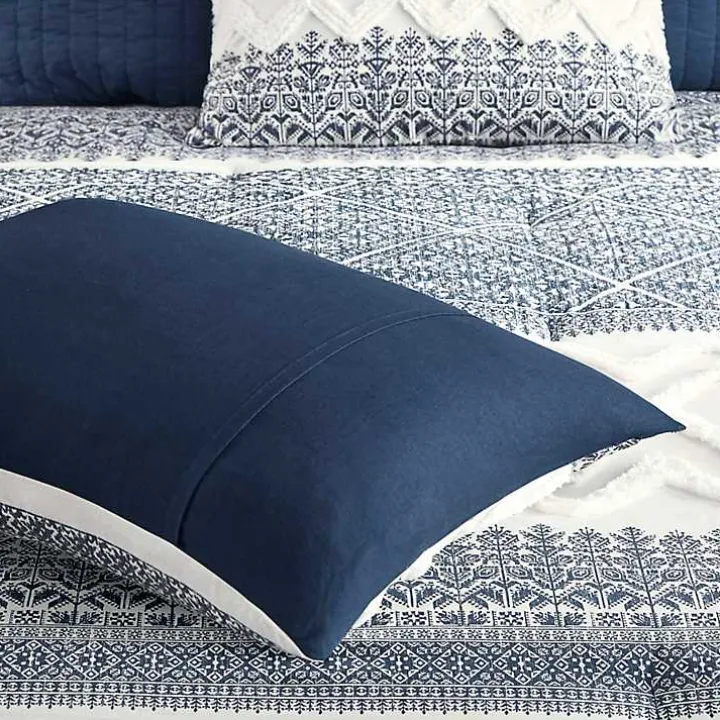 Navy and White 3-pc. Full/Queen Comforter Set