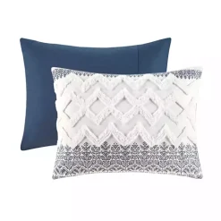Navy and White 3-pc. Full/Queen Comforter Set