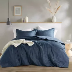 Navy Chambray 3-pc. Full/Queen Comforter Set
