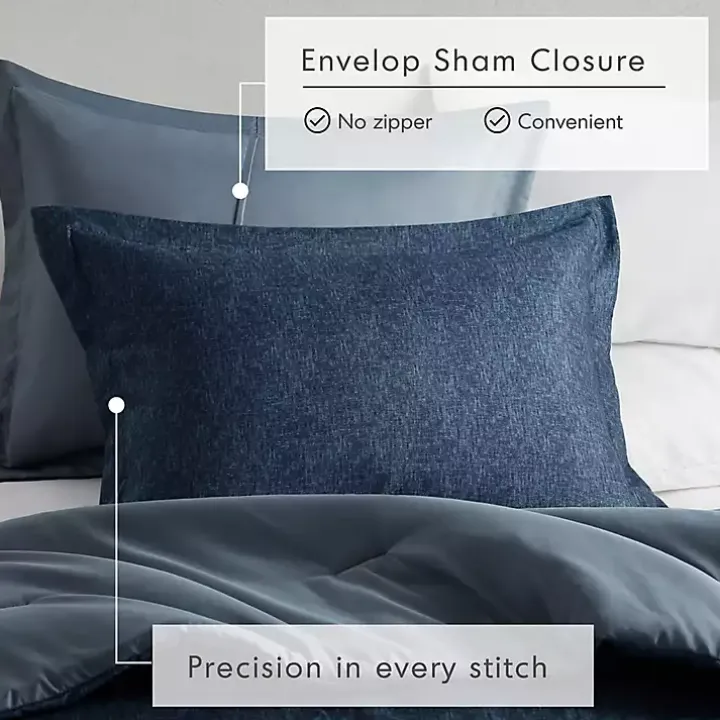 Navy Chambray 3-pc. Full/Queen Comforter Set