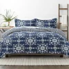 Navy Daisy Medallion King 3-pc. Comforter Set