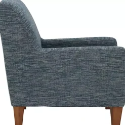 Navy Fynn Upholstered Accent Chair