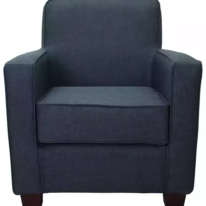 Navy Johnston Upholstered Accent Chair