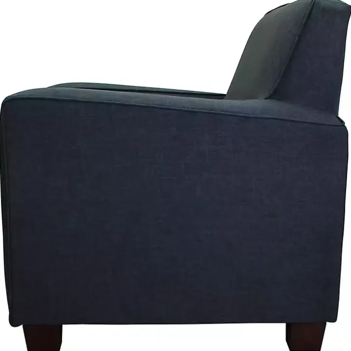 Navy Johnston Upholstered Accent Chair
