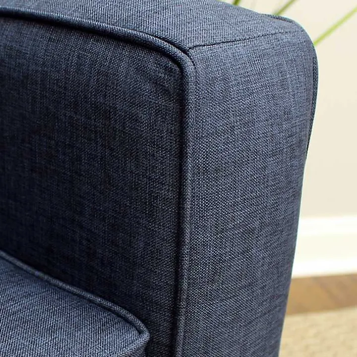 Navy Johnston Upholstered Accent Chair