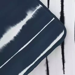 Navy Linear Reversible 3-pc. Queen Quilt Set