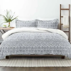 Navy Rustic Modern 2-pc. Twin Duvet Cover Set