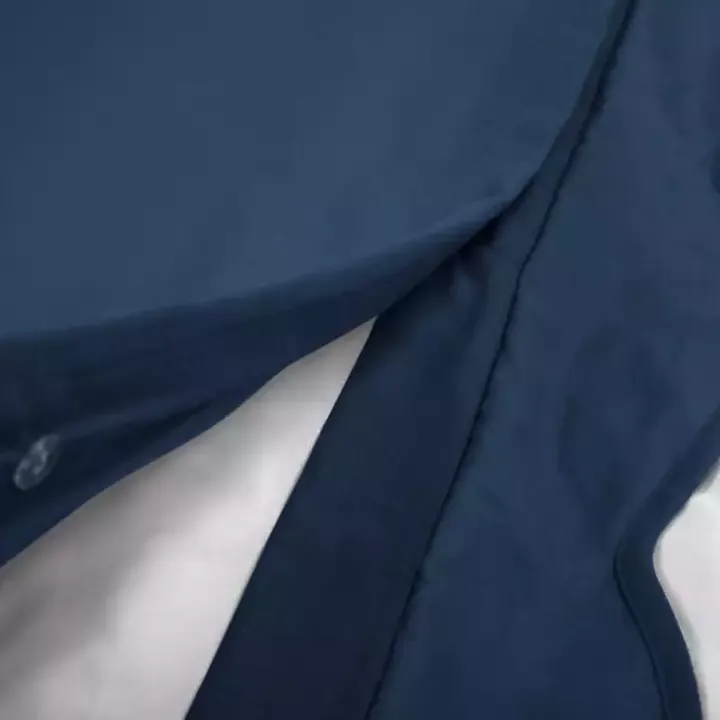 Navy Scallop Edge 3-pc. Full/Queen Duvet Cover Set