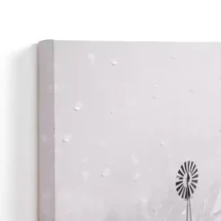 Navy Snowy Pickup Truck Canvas Art Print