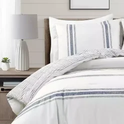 Navy Stripe 3-pc. Full/Queen Comforter Set