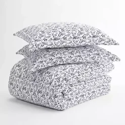 Navy Vines 3-pc. King Duvet Cover Set