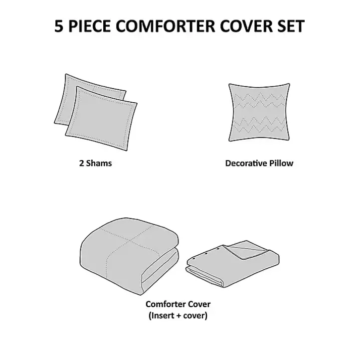Neutral Holland 5-pc. Full/Queen Comforter Set