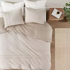 Neutral Oversized 3-pc. Queen Duvet Cover Set