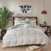 Neutral Stripe King 3-pc. Comforter Set