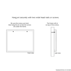 Never Give Up Framed Giclee Canvas Art Print