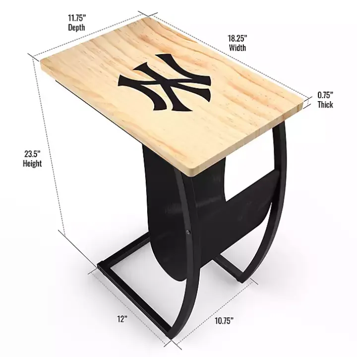 New York Yankees Wood C-Table
