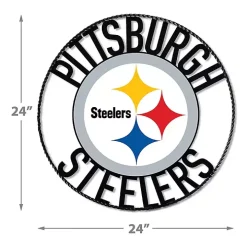 NFL Pittsburgh Steelers Wrought Iron Wall Plaque