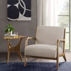 Nolan Cream Lounge Accent Chair