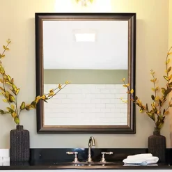 Oil Rubbed Bronze Beveled Framed Wall Mirror