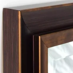 Oil Rubbed Bronze Beveled Framed Wall Mirror
