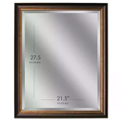 Oil Rubbed Bronze Beveled Framed Wall Mirror