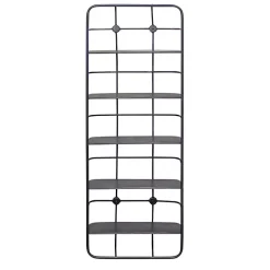 Onyx Squared Iron Grid Wall Shelves