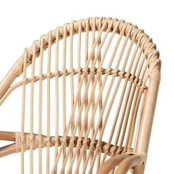 Open Woven Rattan Accent Chair