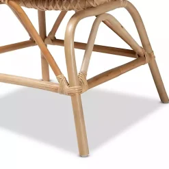 Open Woven Rattan Accent Chair