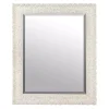 Ornate Distressed Cream Mirror, 29x35