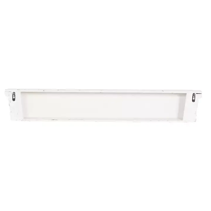 Ornate Farmhouse Wooden Wall Shelf, 36 in.