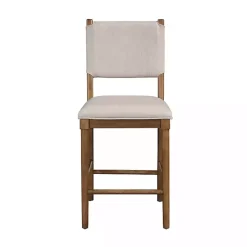 Oslo Cream Upholstered Counter Stools, Set of 2