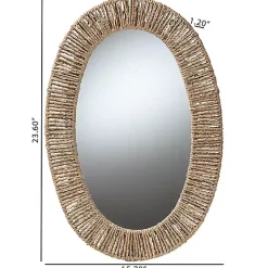 Oval Elwyn Seagrass Wall Mirror