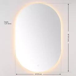 Oval Jax LED Wall Mirror
