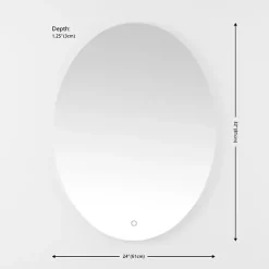Oval Nolan LED Wall Mirror