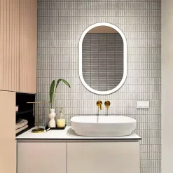 Oval Wes LED Wall Mirror